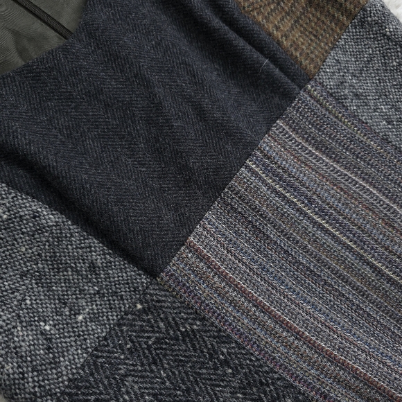 Vintage Dolce & Gabbana Patchwork Wool Mini Dress - Picture 4 of 8